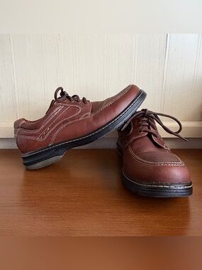 Johnston & Murphy XC4 Waterproof Moc Toe Oxfords 9.5M Sheepskin Comfort Leather